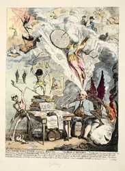 Teniente Gobernador Gall-Stone, inspirado por Alecto, o El Nacimiento de Minerva, 1790